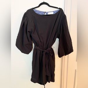 Anthropologie XL Black Romper
